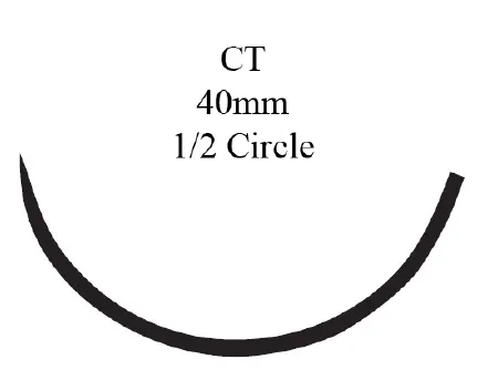 J & J Healthcare Systems - Ethilon - L886t - Nonabsorbable Suture With Needle Ethilon Nylon Ct 1/2 Circle Taper Point Needle Size 0 Monofilament