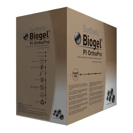 Molnlycke - 47675 - Surgical Glove Biogel® Pi Orthopro® Size 7.5 Sterile Polyisoprene Standard Cuff Length Micro-Textured Brown Not Chemo Approved
