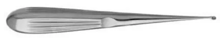 V. Mueller - Aa6601 - Mastoid Curette V. Mueller Spratt 6-1/2 Inch Length Hollow Handle With Grooves Size 00 Tip Oval Cup Tip
